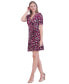 ფოტო #3 პროდუქტის Petite Floral-Print Ruched Dress