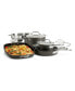 Фото #3 товара Essentials Hard Anodized Nonstick Cookware Set, 10 piece