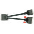 Фото #2 товара Lindy DVI-I splitter cable VGA+ DVI-D Dual Link Black - 0.2 m - DVI-D - DVI-D + VGA (D-Sub) - Male - Female - Black