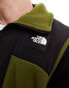 The North Face NSE Fleeski zip fleece gilet in olive