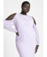 ფოტო #3 პროდუქტის Plus Size Cold Shoulder Maxi Dress
