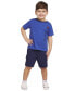 ფოტო #1 პროდუქტის Toddler Boys Short-Sleeve T-Shirt & Cargo Shorts, 2 Piece Set