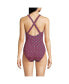 ფოტო #2 პროდუქტის Women's Chlorine Resistant X-Back High Leg Soft Cup Tugless Sporty One Piece Swimsuit