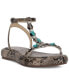 Фото #6 товара Eshily Bead Embellished Platform Sandals