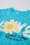 Floral crochet t-shirt