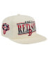 Men's Cream Boston Red Sox Throwback Bar Golfer Corduroy Snapback Hat