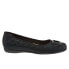 Фото #1 товара Trotters Sizzle Sign T1251-015 Womens Black Extra Narrow Ballet Flats Shoes 8