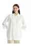 Фото #2 товара LCWAIKIKI Classic Gömlek Yaka Kendinden Desenli Kadın Bluz