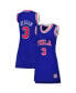 Women's Allen Iverson Royal Philadelphia 76ers 1996 Hardwood Classics Name & Number Player Jersey Dress