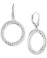 Perforated Open Circle Drop Earrings