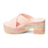BEACH by Matisse Nellie Platform Womens Pink Casual Sandals NELLIE-669