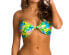 Фото #1 товара Beach Riot Deco Multi Color Floral Bandeau Ties Back Bikini Top Swimwear Size S