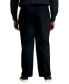 Фото #3 товара Men's Big & Tall Premium No Iron Khaki Classic-Fit Pleated Hidden Expandable Waistband Pants