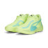 Фото #5 товара Puma Rise Nitro 37701213 Mens Green Canvas Athletic Basketball Shoes 9