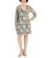 Фото #1 товара Платье женское I.N.C. International Concepts Foil-Print Crinkle Shift, созданное для Macy's