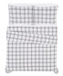 Фото #2 товара London Fog Plaid 3 Piece Flannel Duvet Cover Set, King