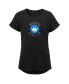 Фото #1 товара Big Girls Black Charlotte FC Primary Logo Dolman T-shirt