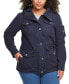 ფოტო #1 პროდუქტის Trendy Plus Size Cotton Hood Utility Jacket