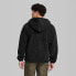 Фото #2 товара Men's Regular Fit Hooded Zip-Up Sweatshirt - Original Use Black L