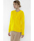 ფოტო #2 პროდუქტის Women's 100% Cashmere Button Front Long Sleeve Crewneck Cardigan Sweater (1575, Azalea, Large )