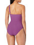 Фото #2 товара Gottex Women's Standard Wild Flower Shoulder One Piece, Plum/Multicolor Size 42