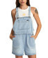 Juniors' Succession Denim Shortalls bleached indigo, 25 - фото #1