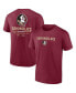 Фото #1 товара Men's Garnet Florida State Seminoles Game Day 2-Hit T-shirt