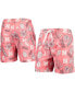 Men's Scarlet Nebraska Huskers Vintage-Like Floral Swim Trunks