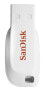 SanDisk Cruzer Blade - 16 GB - USB Type-A - 2.0 - Capless - 2.5 g - White