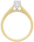 ფოტო #4 პროდუქტის Diamond Emerald-Cut Engagement Ring (1 ct. t.w.) in 14k Gold