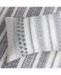 Фото #3 товара Yarn-Dyed Jacquard Cotton Duvet Cover Set with Waffle and Tufted Dots, King/Cal King