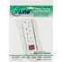 Фото #5 товара InLine Socket strip - 4-way - 2x CEE7/3 + 2x Euro CEE 7/16 - white - 1.5m