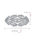 ფოტო #4 პროდუქტის Large Pave Wedding Bridal Crystal Fashion Gatsby Art Deco Style Scarf Brooch Pin For Women