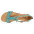 Фото #4 товара Justin Boots Clover TStrap Womens Blue Casual Sandals LS131