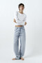 Mid-rise tailored balloon jeans