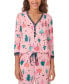 ფოტო #3 პროდუქტის Women's 2-Pc. Printed 3/4-Sleeve Pajamas Set