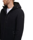 Men's Wool Melton Polyurethane Piping Detail Coat