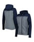 Свитшот Antigua для женщин глубокого морского цвета с защитой Full-Zip Seattle Kraken. Синий, S - фото #2