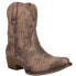 Roper Riley Scroll Embroidered Snip Toe Cowboy Womens Brown Casual Boots 09-021 5.5 - фото #2