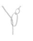 ფოტო #7 პროდუქტის Women's Stainless Steel Oval Chain Necklace