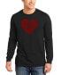 Фото #1 товара Men's Country Music Heart Word Art Long Sleeve T-shirt