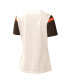 Фото #3 товара Women's Cream Cleveland Browns Kick Start V-Neck T-shirt