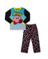 Фото #1 товара Boys Youth Sleepwear Set: Long-Sleeve Tee Shirt, Sleep Shorts, and Sleep Pants
