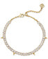 ფოტო #1 პროდუქტის 14k Gold-Plated Spike Cubic Zirconia Adjustable Tennis Bracelet