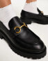 Mango chunky loafer in black