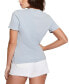 ფოტო #2 პროდუქტის Women's Studded Logo Cotton Short-Sleeve T-Shirt