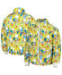 ფოტო #1 პროდუქტის Men's White The Simpsons Family Raglan Full-Zip Puffer Jacket