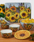 Sunflower Bouquet Set of 4 Ice Cream Bowl