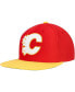 Фото #1 товара Mitchell Ness Men's Red Calgary Flames Core Team Ground 2.0 Snapback Hat