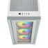 CORSAIR iCUE 4000X RGB PC-Gehuse - Mid Tower - Gehrtetes Glas - Wei (CC9011205WW)